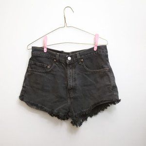 Levi's Black Denim Shorts!